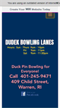 Mobile Screenshot of dudekbowling.com